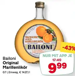 MPreis Bailoni Original Marillenlikör Angebot