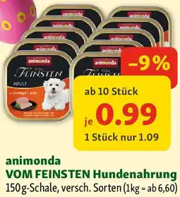 Fressnapf animonda VOM FEINSTEN Hundenahrung Angebot