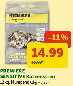 Fressnapf PREMIERE SENSITIVE Katzenstreu Angebot