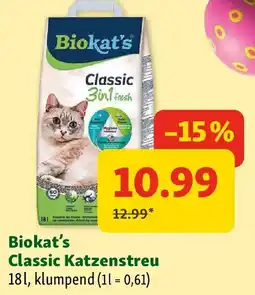 Fressnapf Biokat's Classic Katzenstreu Angebot