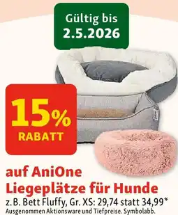 Fressnapf auf Anione Liegeplätze für Hunde Angebot