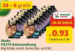 Fressnapf Sheba FILETS Katzennahrung Angebot
