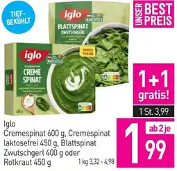 Sutterlüty Iglo Cremespinat, Cremespinat laktosefrei, Blattspinat Zwutschgerl oder Rotkraut Angebot