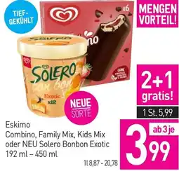 Sutterlüty Eskimo Combino, Family Mix, Kids Mix oder NEU Solero Bonbon Exotic Angebot