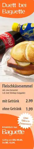MPreis Fleischkäsesemmel ohne Getränk Angebot