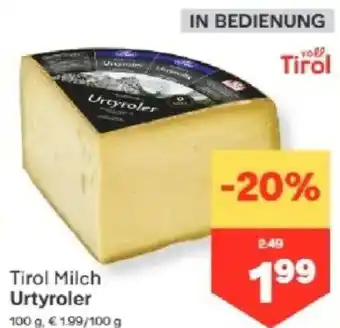 MPreis Tirol Milch Urtyroler Angebot