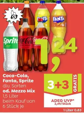 ADEG Coca-cola, fanta, sprite Angebot