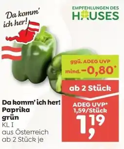 ADEG Da komm' ich her! Paprika grün Angebot