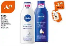 Müller Nivea lotion Angebot