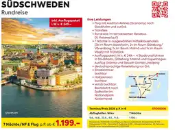 Billa Reisen Südschweden rundreise Angebot