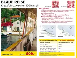 Billa Reisen Blaue reise kreuzfahrt zwischen 1000 inseln Angebot