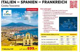 Billa Reisen Italien - spanien - frankreich Angebot