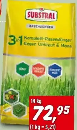 Bauhaus Substral Rasendünger 3in1 Komplett Angebot