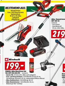 Bauhaus Einhell power x-change 18v maschinen-set garten starterset Angebot