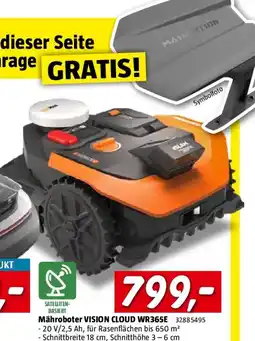 Bauhaus Mähroboter vision cloud wr365e Angebot