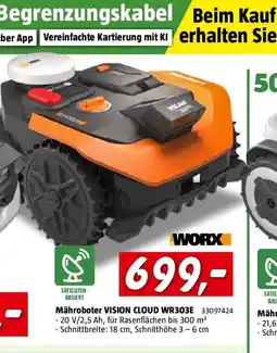 Bauhaus Mähroboter vision cloud wr303e Angebot