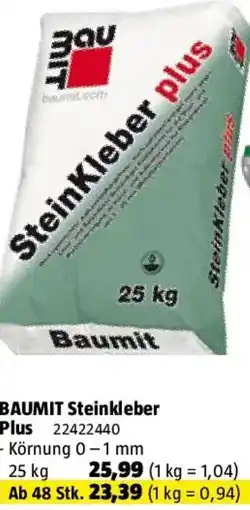 Bauhaus Baumit steinkleber plus Angebot
