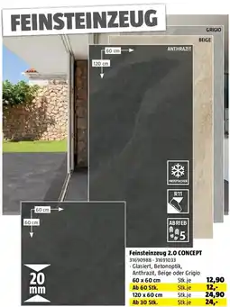 Bauhaus Feinsteinzeug 2.0 concept Angebot