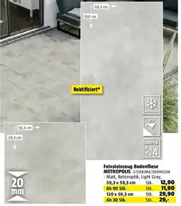 Bauhaus Feinsteinzeug Bodenfliese Angebot