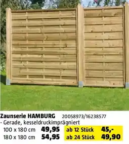 Bauhaus Zaunserie hamburg Angebot