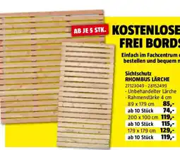 Bauhaus Sichtschutz rhombus lärche Angebot
