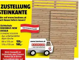 Bauhaus Sichtschutz rhombus new design Angebot