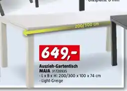Bauhaus Auszieh-gartentisch maja Angebot