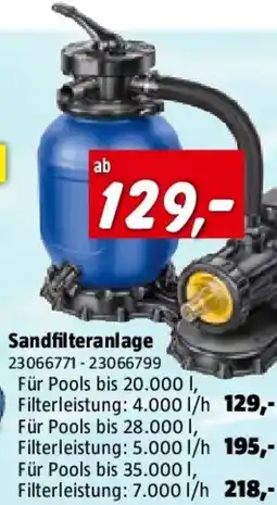 Bauhaus Sandfilteranlage Angebot