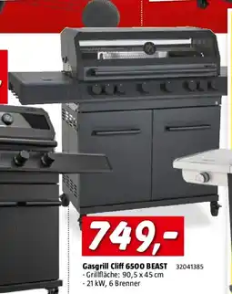 Bauhaus Gasgrill cliff 6500 beast Angebot