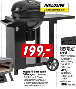 Bauhaus Kugelgrill Sunset mit Grillwagen Angebot