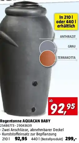 Bauhaus Regentonne aquacan baby Angebot