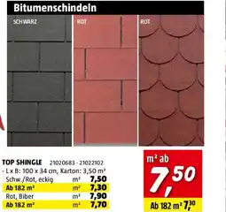 Bauhaus Top shingle Angebot