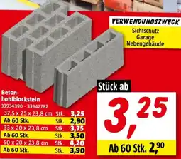 Bauhaus Seesteiner Beton Hohlblockstein Angebot
