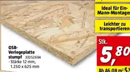 Bauhaus OSB-Platte Fixmaß stumpf Angebot