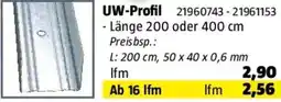 Bauhaus Knauf UW-Rahmenprofil Angebot