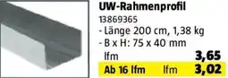 Bauhaus Knauf UW-Rahmenprofil Angebot