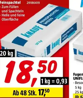 Bauhaus Knauf Feinspachtel Angebot