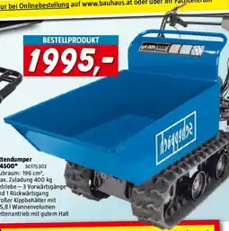 Bauhaus Scheppach Kettendumper DP4500 Angebot