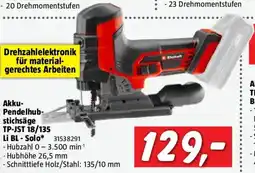 Bauhaus Einhell Professional Power X-Change 18V Akku-Pendelhubstichsäge TP-JST 18/135 Li BL - Solo Angebot