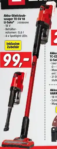 Bauhaus Einhell Power X-Change 18V Akku-Staubsauger TE-SV 18 Li-Solo Angebot