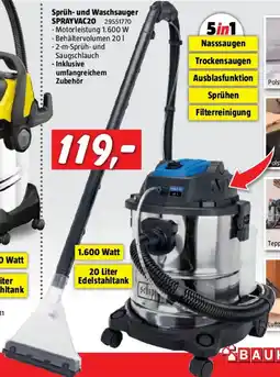 Bauhaus Scheppach Waschsauger SprayVac20 Angebot