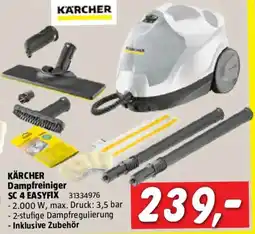 Bauhaus Kärcher Dampfreiniger SC 4 EasyFix Angebot