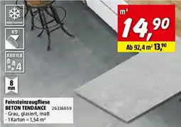 Bauhaus Feinsteinzeugfliese Beton Tendance Angebot