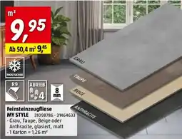 Bauhaus Feinsteinzeugfliese My Style Angebot