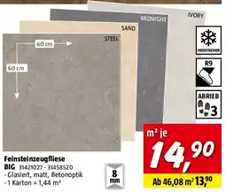 Bauhaus Feinsteinzeugfliese Big Ivory Angebot