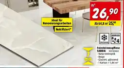 Bauhaus Feinsteinzeugfliese Palace Sabbia Angebot