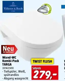 Bauhaus Villeroy & Boch WC-Set Targa Style Twist Angebot