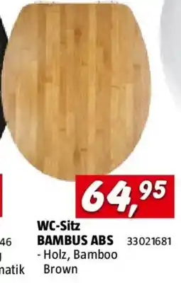 Bauhaus Poseidon WC-Sitz Bambus Angebot