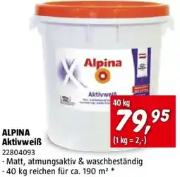 Bauhaus Alpina Wandfarbe Aktivweiß Angebot