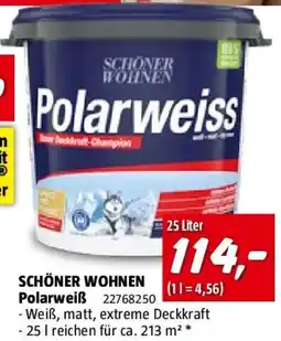 Bauhaus Schöner wohnen-farbe wandfarbe polarweiß Angebot